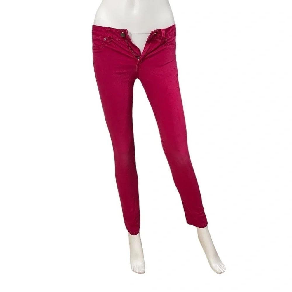 Joe's Jeans Pink Skinny Leg Jeans Size 14